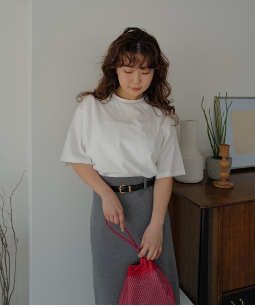 売れ筋商品|||アンナ フィールド Tシャツ レディース トップス Top - chocolate and-dc]&FIELD(アンドフィールド) クアトロセブンカノコドロー