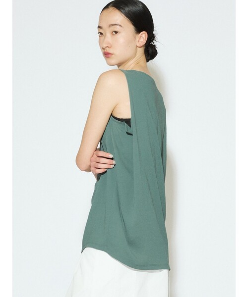 MIDIUMISOLID tシャツ for Ladies ノースリーブタックワイドプル