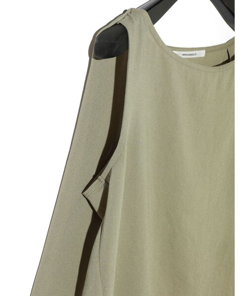 MIDIUMISOLID tシャツ for Ladies ノースリーブタックワイドプル