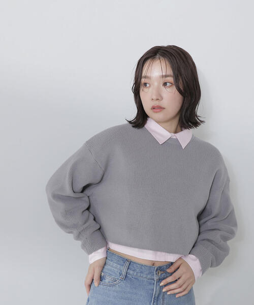 「NATURAL BEAUTY BASIC」 ニットアンサンブル FREE ブルー系その他6 レディース NATURAL BEAUTY BASIC 「NATURAL BASIC」 ニットアンサンブル
