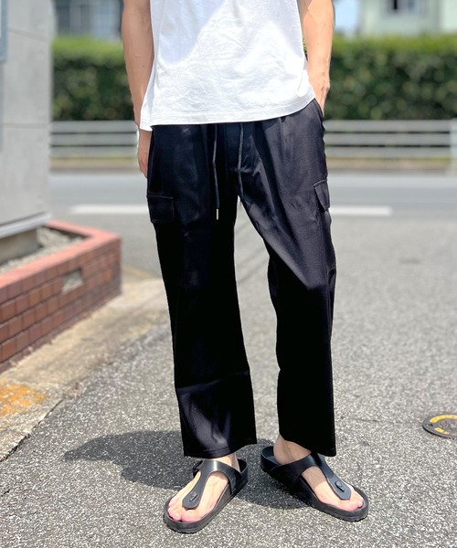 34964　グランドスラム　メンズ　パンツ　黒　Ｗ85 SOMEDIFF カーゴパンツ メンズ ブランド ジョガーパンツ