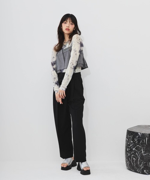 Perfect Suit FActory ベスト ジレ バックジップビスチェ「DIP