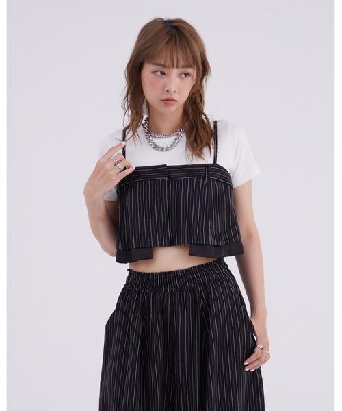 ベスト ジレ ホルターネック 合成皮革 ビスチェ レディース hunch ベスト ジレ ニットビスチェ レディース : ZOZOTOWN Yahoo