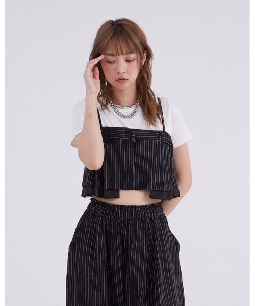 ⭐︎専用⭐︎maison de Dolce. メゾンドドルチェペプラムジレブラック Perfect Suit FActory ベスト ジレ バックジップビスチェ「DIP