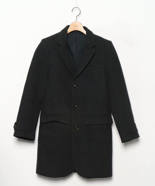 LOUNGE LIZARD（ラウンジリザード） チェスターコート 1 ブラック