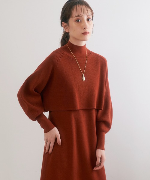 ANAYI（アナイ） コンビワンピース 38 オレンジ レディース : ZOZOTOWN