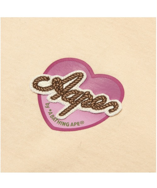tシャツ AAPE MAIN TEE レディース AAPE BY A BATHING APE tシャツ MAIN ZIP UP TEE レディース