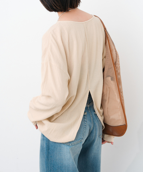 今期新作★ Spick & Span コットンクレープルーズプルオーバー試着のみ コットンクレープルーズプルオーバー（シャツ／ブラウス