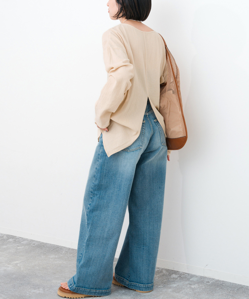 ブラウス シャツ コットンクレープルーズプルオーバー レディース Spick＆Span ブラウス シャツ コットンクレープルーズプル