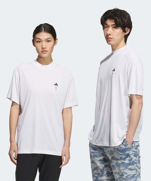 adidas ポロシャツ HEAT. RDY バックグラフィック モックネック