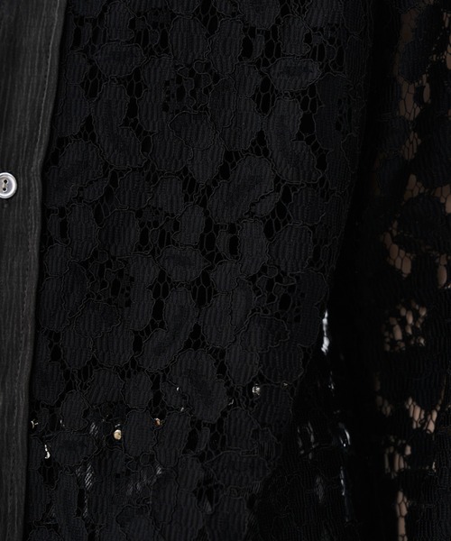 シャツ Western lace short shirt / ウエスタンシャツレース