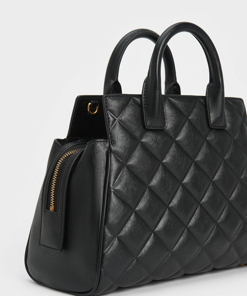 CHARLES ＆ KEITH 「CHARLES & KEITH」 2WAYバッグ M ブラック