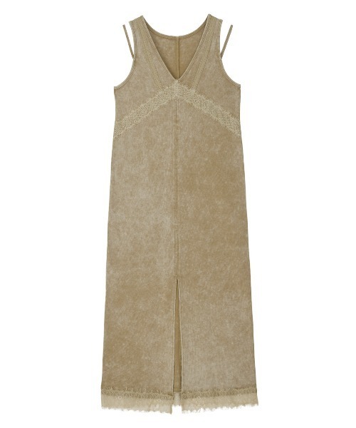 Ameri（アメリ） ワンピース MEDI 2WAY DENIM LIKE LACE DOCKING DRESS