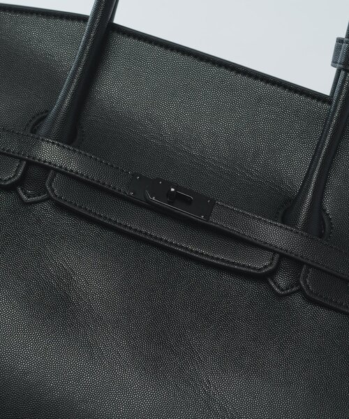 ブラックトートバッグ　ルイス　本革　リアルレザー Lui's（ルイス） トートバッグ オリジナルカウレザーハンドルバック