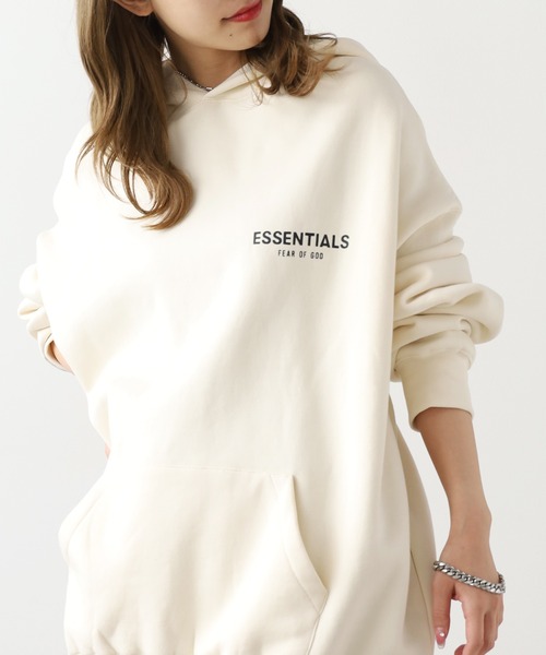 ESSENTIALS バックロゴ　ホワイト パーカー　S 新品未使用 FOG ESSENTIALS（エフオージーエッセンシャルズ） パーカー FOG