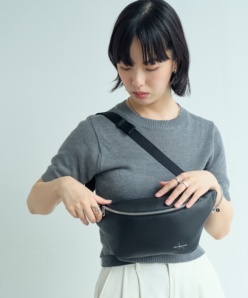 ■■  Jeans■■モノグラムソフトウエストバッグ♪ Calvin Klein Jeans ウエストポーチ 「Calvin JEANS/カルバン