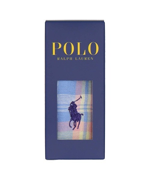 Ralph Lauren ロゴ入りブラックハンカチ　48x48 POLO RALPH LAUREN ポロラルフローレン ハンカチギフト : ZABULO