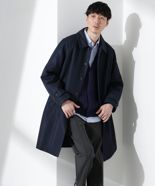 NANO universe（ナノ・ユニバース） ステンカラーコート S ダーク