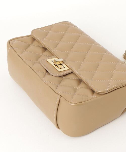 m♡美品！Maison vincent ベージュ キルティング バッグ maison-vincent 「maison-vincent」 キルティングショルダーバッグ