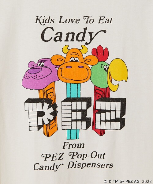 「FREAK'S STORE」 「pez」半袖Tシャツ MEDIUM ホワイト メンズ