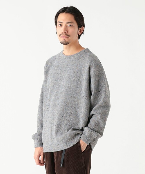 BRIEFING ブラック スウェットクルーネック BRIEFING（ブリーフィング）の「MENS SIDE LINE CREW NECK（スウェット