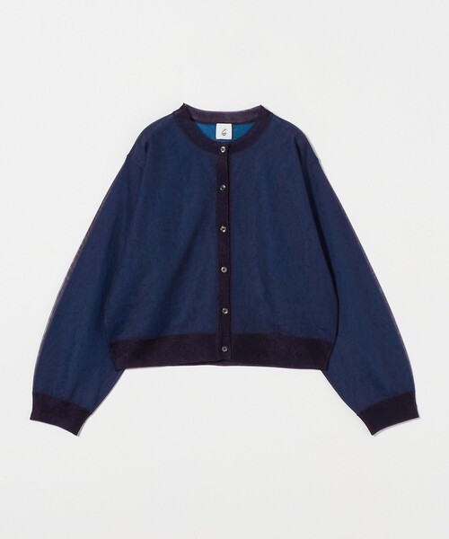 6 roku リボンニットカーディガン ネイビー 6 roku リボンニットカーディガン ネイビー 6 (ROKU) - 6(ROKU) / ロク