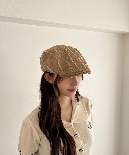 帽子 ベレー帽 ヴィンテージハンチングキャップ レディース : ZOZOTOWN