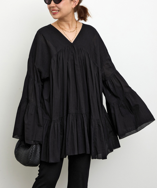 Deuxieme Classe（ドゥーズィエムクラス） ブラウス シャツ *Dramatic