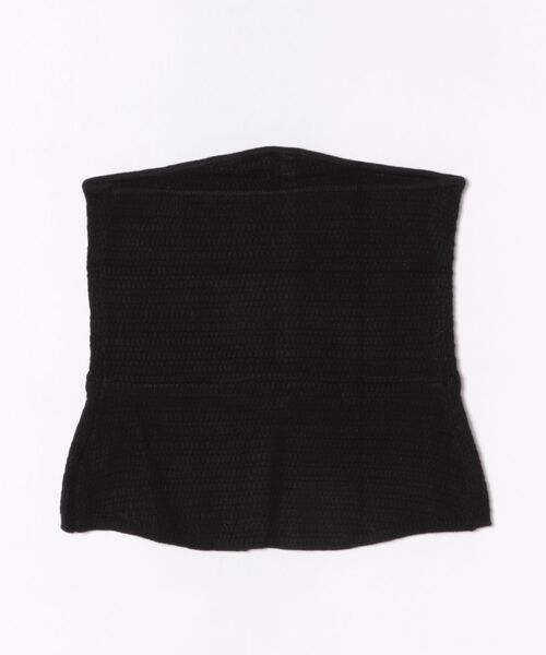 チューブトップ ベアトップ フロントボタン ニットベアトップ