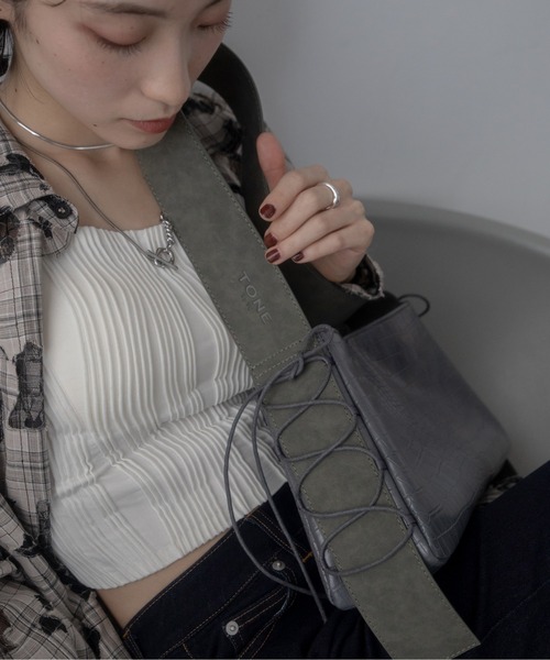 ハンドバッグ サイドリボン配色ハンドバッグ : ZOZOTOWN Yahoo!店