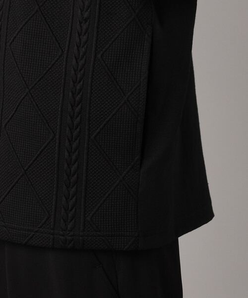 COMME CA MEN（コムサメン） カーディガン ケーブルコンビ ハッピ