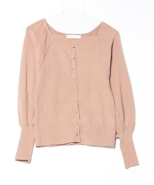 NOBLE（ノーブル） ニットカーディガン - ブラウン レディース