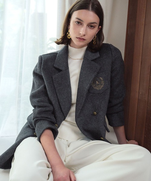 ELFRANK ピーコート pコート 「2025AW」「ウール70％」プレッピー