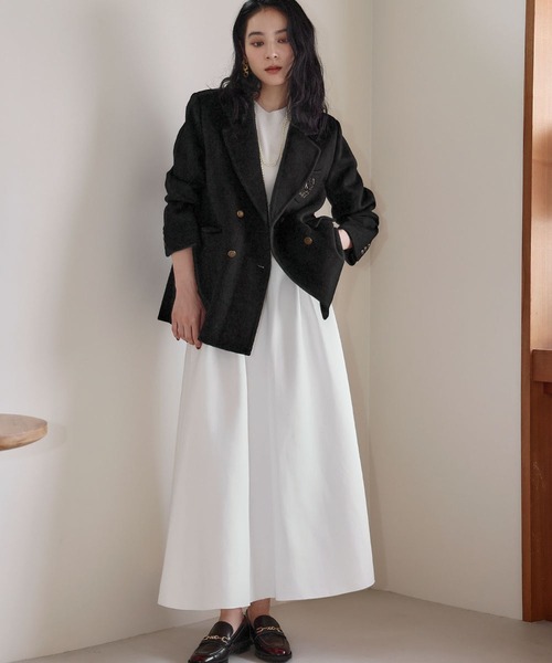 Westbrook ブラック ピーコート ウール混合 Westbrook ブラック ピーコート ウール混合 Westbrook ブラック