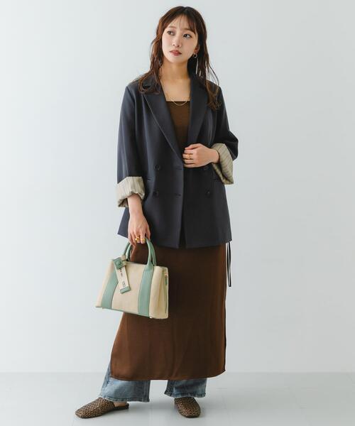 ハンドバッグ 「Mサイズ」ロゴリボン付2WAYハンドバッグの画像