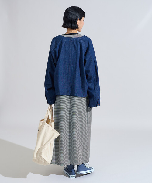 デニムジャケット gジャン RED KAP × FREAK'S STORE/レッドキャップ 別注 ノーカラーVネックジャケット/デニム ツイルジャケッ | FREAK'S STORE | 13