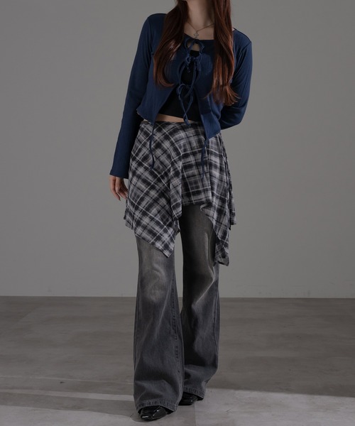 apres jour mignon tシャツ フロントリボントップス「ZOZOTOWN apres jour mignon tシャツ フロントリボントップス「ZOZOTOWN