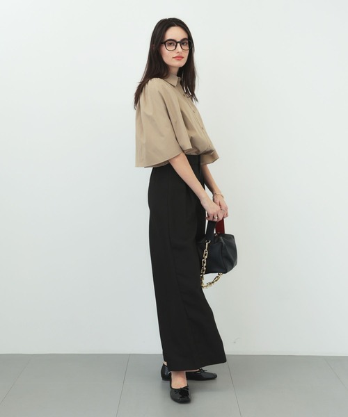 「saloon」 半袖シャツ FREE ベージュ レディース_画像3