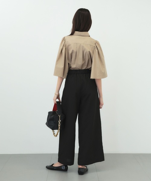 「saloon」 半袖シャツ FREE ベージュ レディース_画像4