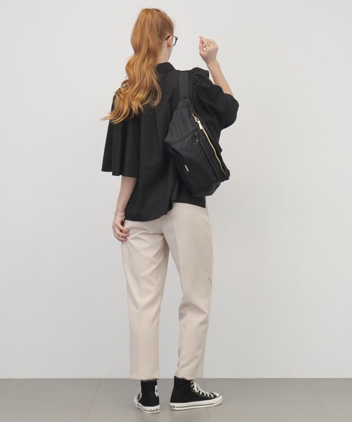 「saloon」 半袖シャツ FREE ベージュ レディース_画像9