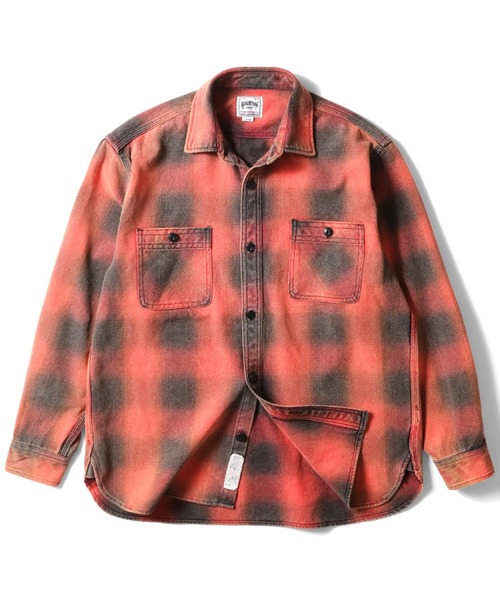 ヴィンテージ オンブレチェックシャツ ROCHEM シャツ ヴィンテージ加工アソートオンブレチェックシャツ