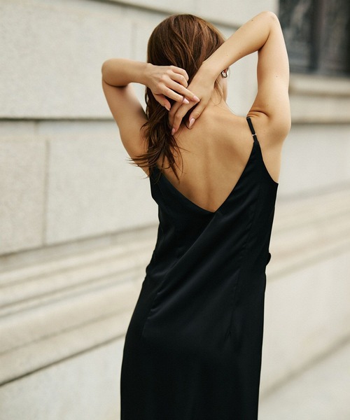 KINOTHEKEI ワンピース KINO THE KEI ワンピース カウルネック ドレープ キャミ ワンピース