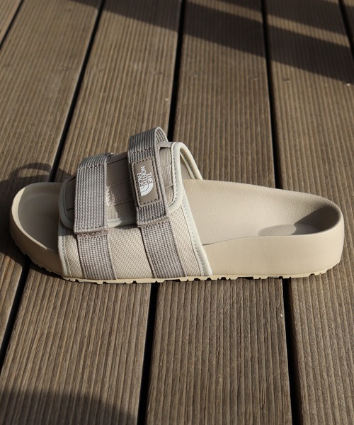 「THE NORTH FACE」 フラットサンダル 27.0cm カーキ レディースの画像