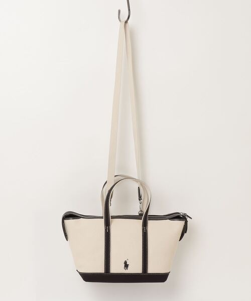 新品未使用　POLO RALPH LAUREN ストラップ付きミニトートバッグ POLO RALPH LAUREN】国内発送☆ミニトートバッグ