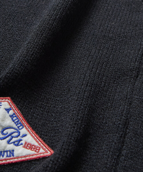 カーディガン 限定展開 リラックスフィット レタード ニットカーディガン / 刺繍ワッペン メンズ | FREAK'S STORE | 18