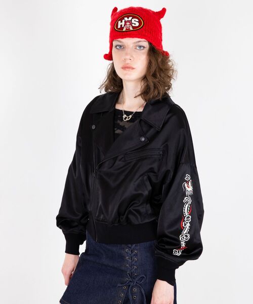 ヒステリックグラマー　スカルブルゾン　HYSTERIC GLAMOURジャンパー HYSTERIC GLAMOUR（ヒステリックグラマー） スカジャン ジャケット