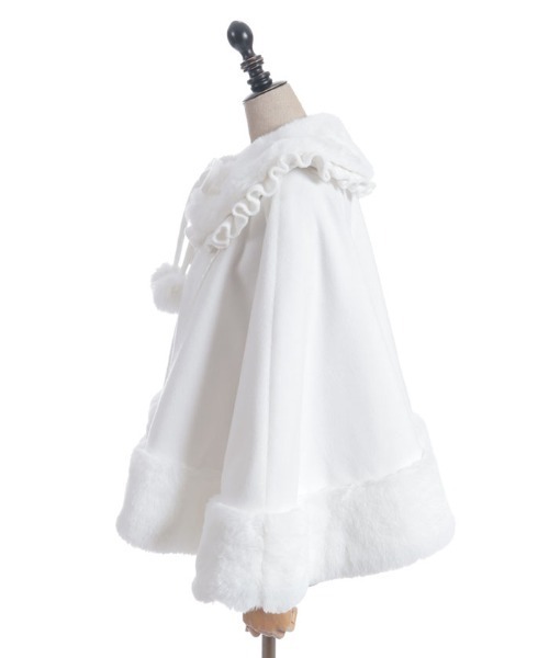 Chalmiere ケープ　コート　ホワイト Chalmiere（シャルミエール） ピーコート pコート ドーリーケープ