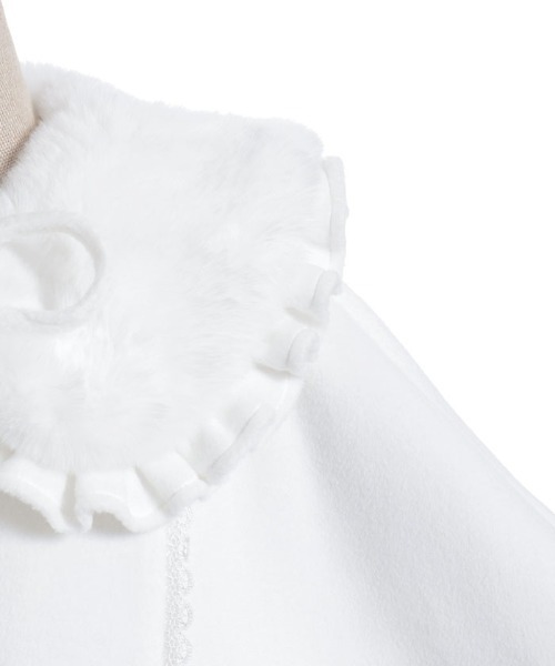 Chalmiere ケープ　コート　ホワイト Chalmiere（シャルミエール） ピーコート pコート ドーリーケープ