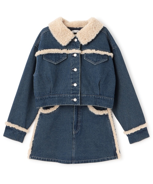 LOVETOXIC セットアップ 裏キルトデニムセットアップ キッズ 子供服