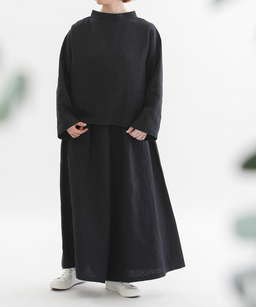 nop de nod（ノップドゥノッド） ブラウス シャツ リネンビエラ起毛